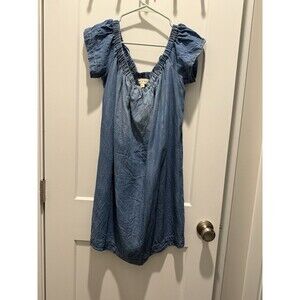 Cloth & Stone Anthropologie off the shoulder blue ombré lightweight dress Large